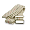 Medline Washable Cotton Material Gait Belts, Beige with Stripes, 1/EA MEDMDT821203L