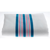 Medline Kuddle-Up Flannel Baby Blankets, White w/Pink and Blue Border MED MDTPB3B40STR