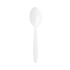 Plastic Spoon, Polystyrene, Heavy-Weight, White, 6