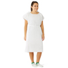 Medline Tissue/Poly/Tissue Deluxe Disposable Patient Gowns with Opening and Belt MED NON24355