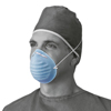 Medline Surgical Cone-Style Face Mask, Blue, 300 EA/CS MEDNON27381