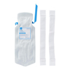 Medline Refillable Ice Bag with Clamp Closure and Hook-and-Loop Straps, White, 5