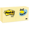 3M Post-it® Notes Original Pads in Canary Yellow MMM65524VADB