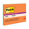 3M Post-it® Notes Super Sticky Large Format Notes in Neon Colors MMM6845SSP