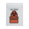 RD Plastics Company Specimen Transport Bag with Document Pouch 8 X 10 Inch Zip Closure Biohazard Symbol / Storage Instructions NonSterile, 1000/CS MON1038676CS