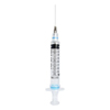 Sol-Millennium Medical Syringe with Hypodermic Needle Sol-Care 10 mL 22 Gauge 1-1/2 Inch Detachable Needle Retractable Needle, BX, 100/BX MON1021082BX