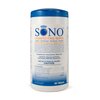 DeRoyal Sono Surface Disinfectant Cleaner Premoistened Manual Pull Wipe 80 Count Canister Disposable Scented NonSterile MON 1088402BX
