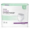 McKesson Unisex Adult Absorbent Underwear Pull On with Tear Away Seams Large Disposable Heavy Absorbency, 72 EA/CS MON 1123836CS