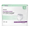 McKesson Unisex Adult Absorbent Underwear Pull On with Tear Away Seams Large Disposable Heavy Absorbency, 56 EA/CS MON 1123839CS
