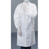 Contec Cleanroom Lab Coat Contec® CritiGear™ White X-Large Knee Length Disposable, 30/CS MON 1124215CS