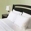 Calderon Textiles Bed Sheet Microtex® Flat 66 X 104 Inch White / White Hem Microfiber Reusable, 12/DZ MON 1125090DZ