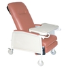 McKesson 3-Position Recliner Rosewood Vinyl Four 5 Inch Casters With 2 Locks, 1/EA MON1128899EA