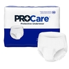 First Quality Unisex Adult Absorbent Underwear ProCare Pull On with Tear Away Seams Large Disposable Moderate Absorbency, 18 EA/BG MON 1133927BG