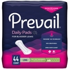 First Quality Bladder Control Pad Prevail 8.35" Length Light Absorbency One Size Fits Most Adult Female Disposable, 44 EA/BG MON 1166745BG