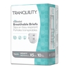 PBE Unisex Adult Incontinence Brief Tranquility® Essential X-Small Disposable Heavy Absorbency, 100/CS MON 1188952CS