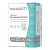 PBE Unisex Adult Incontinence Brief Tranquility® Essential Small Disposable Heavy Absorbency, 10/BG MON 1188953BG