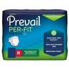 First Quality Unisex Adult Incontinence Brief Prevail® Per-Fit® Medium Disposable Heavy Absorbency MON1234415CS