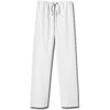White Swan Fundamentals Unisex Drawstring Scrub Pants, White, 3XL MON 635924EA