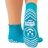 PBE Slipper Socks Pillow Paws Teal Ankle High, 48 EA/BX MON 276560BX