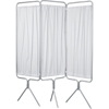 Winco Privacy Screen Folding 3-Panel Clear Coat Aluminum, 1/ EA MON741065EA