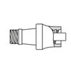 ICU Medical Adapter Plug LS Clave Port, 100 EA/CS MON 319575CS