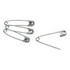 GF Health Nickel-Plated Steel Safety Pins, Size 3 MON405842GR