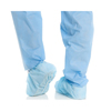 Halyard Shoe Cover Halyard Basics One Size Fits Most Shoe High Nonskid Sole Blue NonSterile, 300 EA/CS MON 406414CS