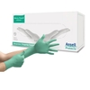 Ansell Exam Glove Micro-Touch Affinity Medium NonSterile Polychloroprene Standard Cuff Length Textured Fingertips Green Chemo Tested, 10/CS MON475593CS