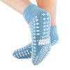 PBE Slipper Socks Pillow Paws Light Blue Ankle High MON483415CS