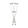 Medline Underarm Crutches Red Dot® Aluminum Frame Tall Adult 275 lbs. Weight Capacity Push Button Adjustment, 8/CS MON 506515CS