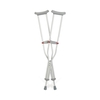 Medline Underarm Crutches Red Dot® Aluminum Frame Child 200 lbs. Weight Capacity Push Button Adjustment, 8/CS MON 506517CS