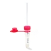 Ram Scientific Safe-T-Fill® Capillary Blood Collection Tube Serum Tube Clot Activator / Separator Gel Additive 10.8 X 46.6 mm 200 µL Red Attached Cap Plastic Tube, 50/BG MON 515723BG