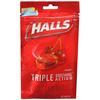 Cadbury Adams Halls® Cold and Cough Relief, 7 mg Strength, Lozenge, 30 per Bag MON529172BG