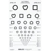 Good-Lite Distance Vision Eye Chart Lea Symbols 10 and 20 Foot Fractions Only, 1/ EA MON550605EA