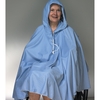 Skil-Care Shower Poncho with Hood Blue One Size Fits Most 23 X 34 Inch MON580291EA