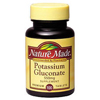 Pharmavite Potassium Gluconate Nature Made® 550 mg, 100 Tablets per Bottle MON665438BT
