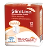 PBE Junior Brief Tranquility® Slimline™ 28-42 lbs. 10.2 Oz, Superior Absorbency, 12EA/BG MON695739BG