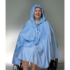 Skil-Care Shower Poncho Blue One Size Fits Most 23-1/2 Inch Back Front Opening MON701143EA