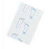 GF Health Procedure Towel Footprint 13-1/2 X 18 Inch White / Blue Footpints NonSterile, 500/CS MON 198385CS