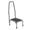 Drive Medical Step Stool with Handrail 1-Step Steel 5-1/4 Inch Step Height, 1/EA MON701982EA