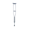 Medline Underarm Crutches Aluminum Frame Adult 300 lbs. Weight Capacity Push Button Adjustment, 1/CS MON 796540CS