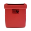 Nephron Pharmaceutical Replacement Radioactive Sharps Container Nesar Systems 8-1/2 L X 4 D X 9 H Inch 1 Gallon Red Base / Black Lid Horizontal Entry, 1/EA MON883607EA