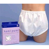 Salk Sani-Pant® Unisex Pull On Nylon Brief, White, XL, 46-52 Inch Waist MON 633274EA