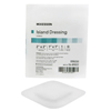 McKesson Adhesive Island Dressing 2 x 2 Polypropylene / Rayon Square 1 x 1 Pad White Sterile MON 491825EA