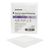 McKesson Composite Barrier Island Dressing Water Resistant 4 x 4 Polypropylene / Rayon 2 x 2 Pad Sterile MON 488920EA