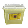 Bemis Healthcare Chemotherapy Waste Container Bemis Sentinel 10 H X 5-1/4 W X 11 D Inch 1.25 Gallon Translucent Yellow Base / Translucent Lid Horizontal Entry, 32 EA/CS MON904576CS