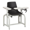 Clinton Industries Blood Drawing Chair Lab Series ClintonClean 1 Adjustable Flip Armrest Black, 1/ EA MON975464EA