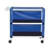 MJM International 2 Shelf Linen Cart with Cover 300 Series 3TW Caster 100 lbs., 1/ EA MON976630EA