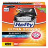 Pactiv Hefty® Ultra Strong BlackOut® Tall-Kitchen Drawstring Bags PCT E84545CT