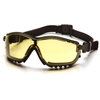 Pyramex Safety Products V2G® Eyewear Amber Anti-Fog Lens with Black Strap/Temples PYR GB1830ST